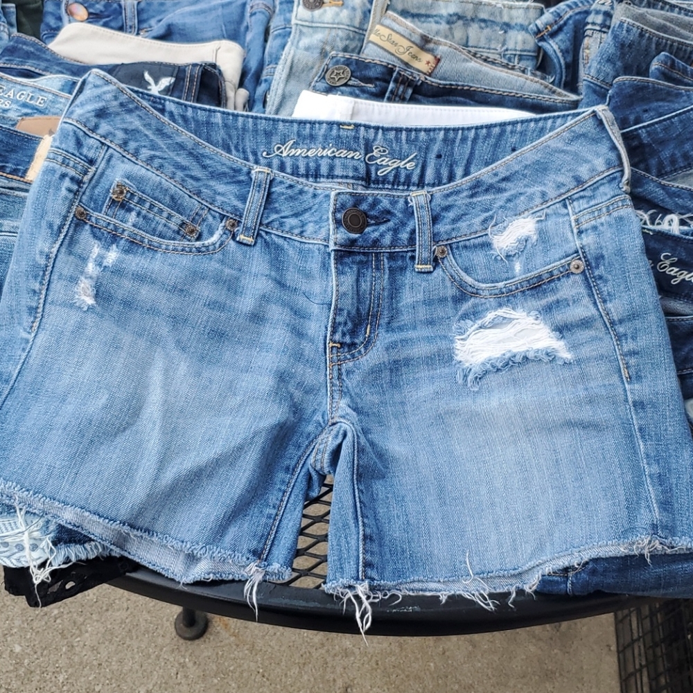 American Eagle distressed shorts